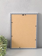 Фоторамка для фото 21×29.7 см (А4) Oframe, пластик, белый с золотом, (пластиковый экран) - фото 68977739