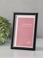 Фоторамка для фото 10×15 см Oframe, пластик, чёрный с серебром, (пластиковый экран) - Фото 2