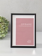 Фоторамка для фото 15×21 см Oframe, пластик, чёрный с серебром, (пластиковый экран) - Фото 1