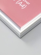 Фоторамка для фото 21×29.7 см (А4) Oframe, пластик, серебряный, (пластиковый экран) - фото 68977774