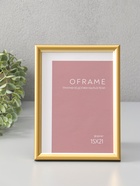 Фоторамка для фото 15×21 см Oframe, пластик, золотой, (пластиковый экран) - фото 68977786
