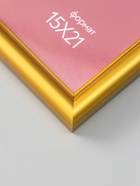 Фоторамка для фото 15×21 см Oframe, пластик, золотой, (пластиковый экран) - фото 68977788