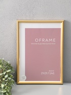 Фоторамка для фото 21×29.7 см (А4) Oframe, пластик, золотой, (пластиковый экран) - фото 68977794