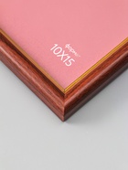 Фоторамка для фото 10×15 см Oframe, пластик, бук с золотом, (пластиковый экран) - фото 68977801