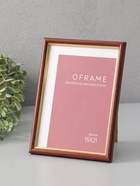 Фоторамка для фото 15×21 см Oframe, пластик, бук с золотом, (пластиковый экран) - фото 68977805