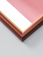 Фоторамка для фото 21×29.7 см (А4) Oframe, пластик, бук с золотом, (пластиковый экран) - Фото 2