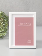 Фоторамка для фото 15×21 см Oframe, пластик, белый, (пластиковый экран) - Фото 1