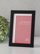 Фоторамка для фото 10×15 см Oframe, пластик, чёрный, (пластиковый экран) - Фото 2