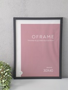 Фоторамка для фото 30×40 см Oframe, пластик, чёрный, (пластиковый экран) - Фото 4