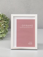 Фоторамка для фото 15×21 см Oframe, пластик, серебро, (пластиковый экран) - фото 68977858