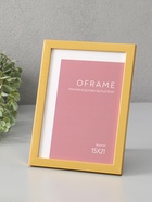 Фоторамка для фото 15×21 см Oframe, пластик, золото, (пластиковый экран) - фото 68977877