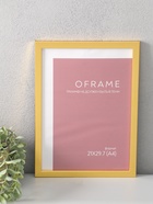 Фоторамка для фото 21×29.7 см (А4) Oframe, пластик, золото, (пластиковый экран) - фото 68977881