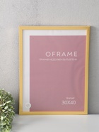 Фоторамка для фото 30×40 см Oframe, пластик, золото, (пластиковый экран) - Фото 4