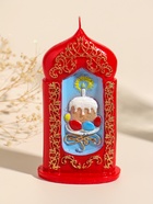 Свеча декоративная «Пасхальная свеча с куличиком», 8×15 см, 180 г - фото 68977895