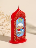 Свеча декоративная «Пасхальная свеча с куличиком», 8×15 см, 180 г - фото 68977896