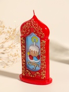 Свеча декоративная «Пасхальная свеча с куличиком», 8×15 см, 180 г - фото 68977898