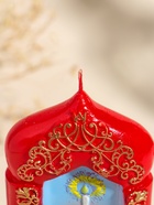 Свеча декоративная «Пасхальная свеча с куличиком», 8×15 см, 180 г - фото 68977899