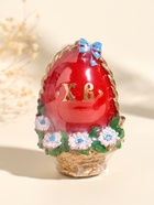 Свеча декоративная «Пасхальное яйцо в корзинке», 7×10.5 см, 130 г - фото 68977906