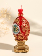 Свеча декоративная «Пасхальное яйцо с орнаментом», 5×12 см, 95 г - Фото 4