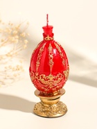 Свеча декоративная «Пасхальное яйцо с орнаментом», 5.5×12 см, 105 г - Фото 3