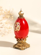 Свеча декоративная «Пасхальное яйцо на подставке», 5×11 см, 97 г - фото 68977928