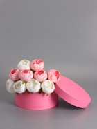 Коробка круглая подарочная, розовая, 25×12 см - фото 68977940