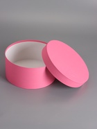 Коробка круглая подарочная, розовая, 25×12 см - фото 68977941