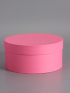 Коробка круглая подарочная, розовая, 25×12 см - фото 68977942