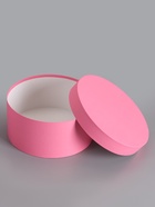 Коробка круглая подарочная, розовая, 25×12 см  (артикул 10970571)  большой выбор товаров оптом и в розницу по низким ценам с доставкой