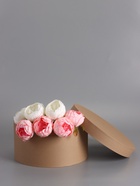 Коробка круглая подарочная, крафт, 30×15 см - фото 68977943