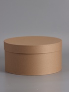 Коробка круглая подарочная, крафт, 30×15 см - фото 68977944