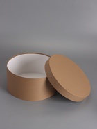 Коробка круглая подарочная, крафт, 30×15 см - фото 68977945