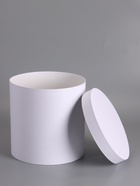 Шляпная подарочная коробка, белая, 30×30 см - фото 68977951