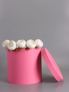 Шляпная подарочная коробка, розовая, 30×30 см - фото 68977952