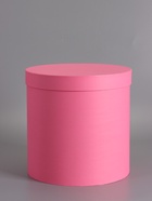 Шляпная подарочная коробка, розовая, 30×30 см - фото 68977953