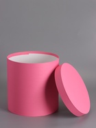 Шляпная подарочная коробка, розовая, 30×30 см - фото 68977954