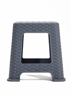 Табурет "Ротанг" h33 см (серый) - фото 68977972