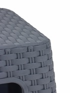 Табурет "Ротанг" h33 см (серый) - фото 68977974