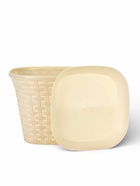 Кашпо для цветов «Ротанг», 4.6 л, 22.4×22.4×16.5 см, пластиковое, с поддоном, бежевое - Фото 4