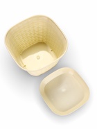 Кашпо для цветов «Ротанг», 4.6 л, 22.4×22.4×16.5 см, пластиковое, с поддоном, бежевое - Фото 5