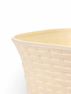 Кашпо для цветов «Ротанг», 9.1 л, 27.5×27.5×20.5 см, пластиковое, с поддоном, бежевое - Фото 3