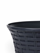 Кашпо для цветов «Ротанг», 3 л, d=20.3 см, h=15 см, пластиковое, с поддоном, серое - Фото 2