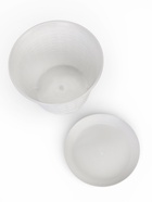 Кашпо для цветов «Ротанг», 4 л, d=22.2 см, h=16.6 см, пластиковое, с поддоном, белое - Фото 4