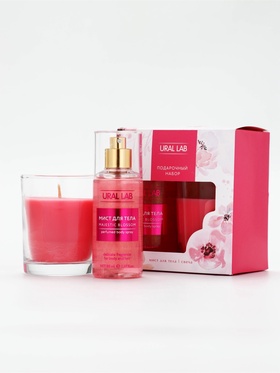 Подарочный набор: парфюмированный мист для тела и свеча, URAL LAB