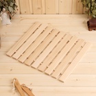 УЦЕНКА Коврик- сидушка для бани из липы, 41×35 см ЭКОНОМ - Фото 1