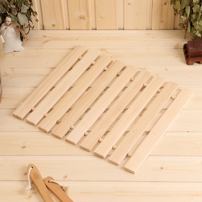 УЦЕНКА Коврик- сидушка для бани из липы, 41×35 см ЭКОНОМ