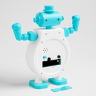 УЦЕНКА Часы - будильник настольные «Техно-бот», дискретный ход, циферблат d-9 см, 16×20.5 см, АА 256 10987285