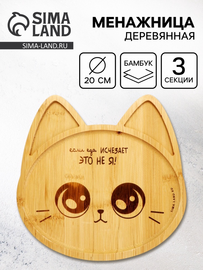 Менажница «Котик», 20 см - Фото 1