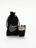 Стопки в чехле «Лучший охотник»: нержавеющая сталь, набор 3 шт.×70 мл  (артикул 10929767)  большой выбор товаров оптом и в розницу по низким ценам с доставкой