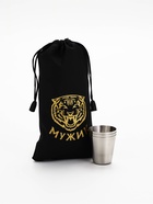 Стопки в чехле «Тигр»: нержавеющая сталь, набор 3 шт.×30 мл  (артикул 10929769)  большой выбор товаров оптом и в розницу по низким ценам с доставкой